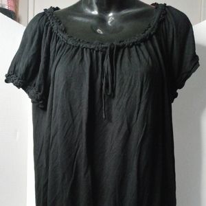 Spense Petite Size PL black off the shoulder top